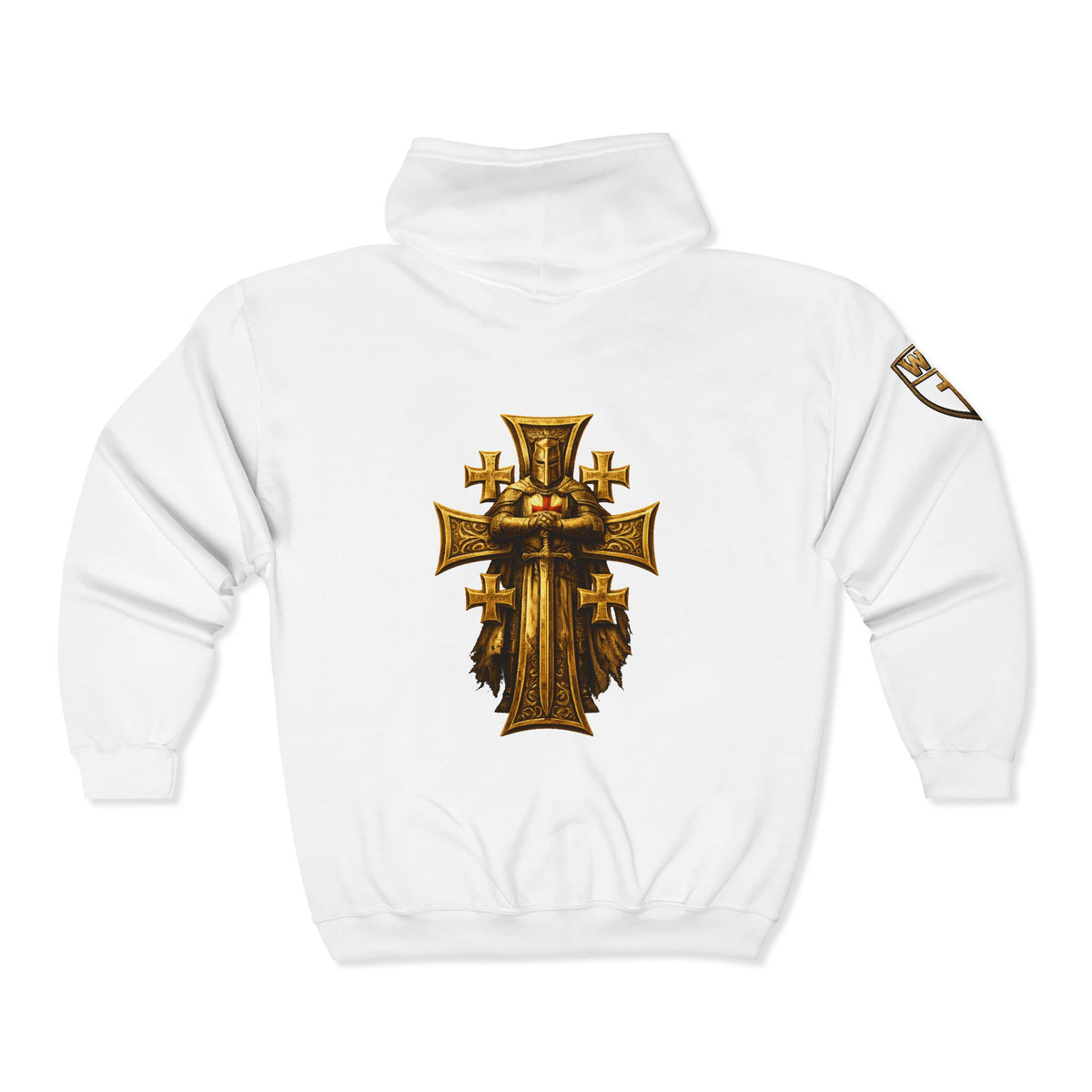 WarDad Crusader Cross Zip Hoodie
