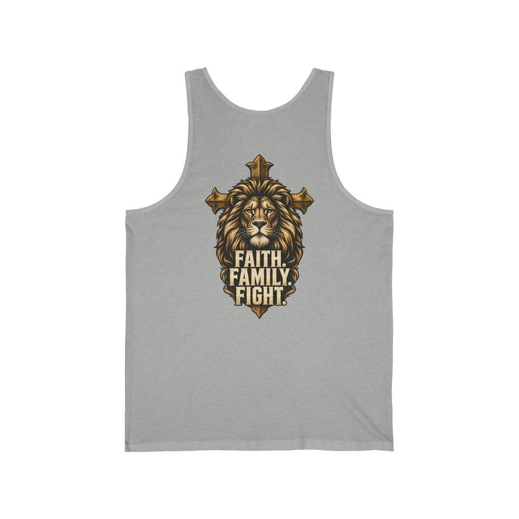 WarDad Faith. Family. Fight. Lion Cross Tank