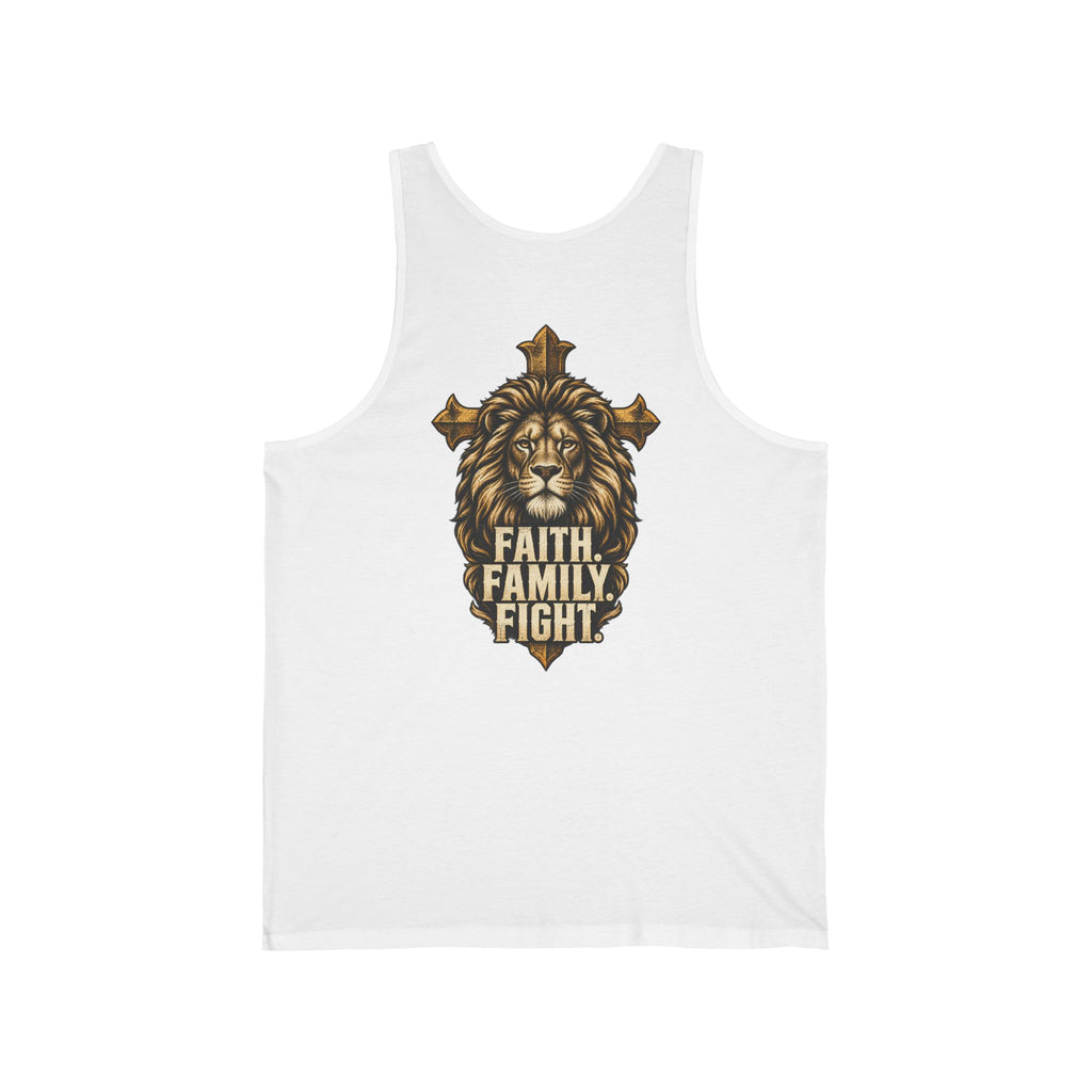 WarDad Faith. Family. Fight. Lion Cross Tank