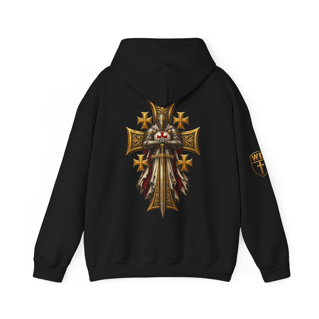 WarDad Crusader Knight Hoodie | Stand Firm in Faith