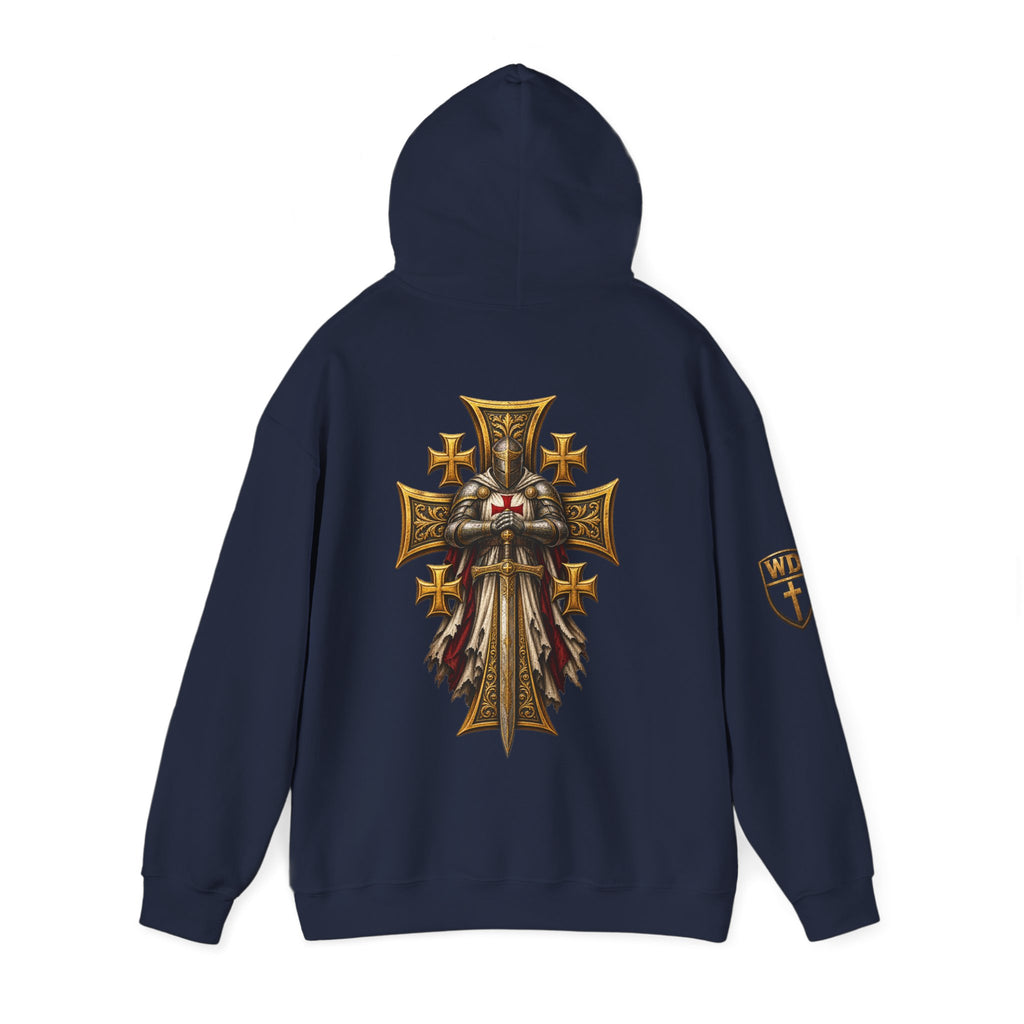 WarDad Crusader Knight Hoodie | Stand Firm in Faith