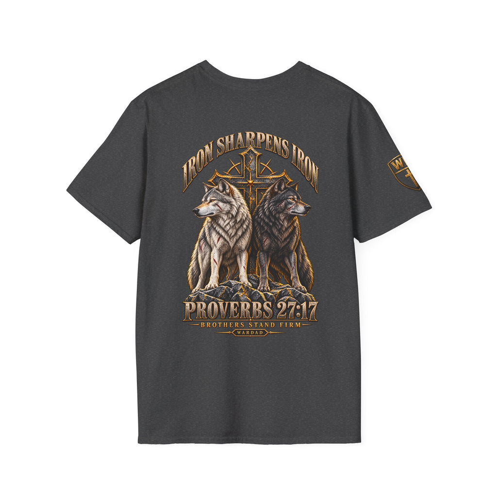 WarDad Iron Sharpens Iron Tee | Proverbs 27:17