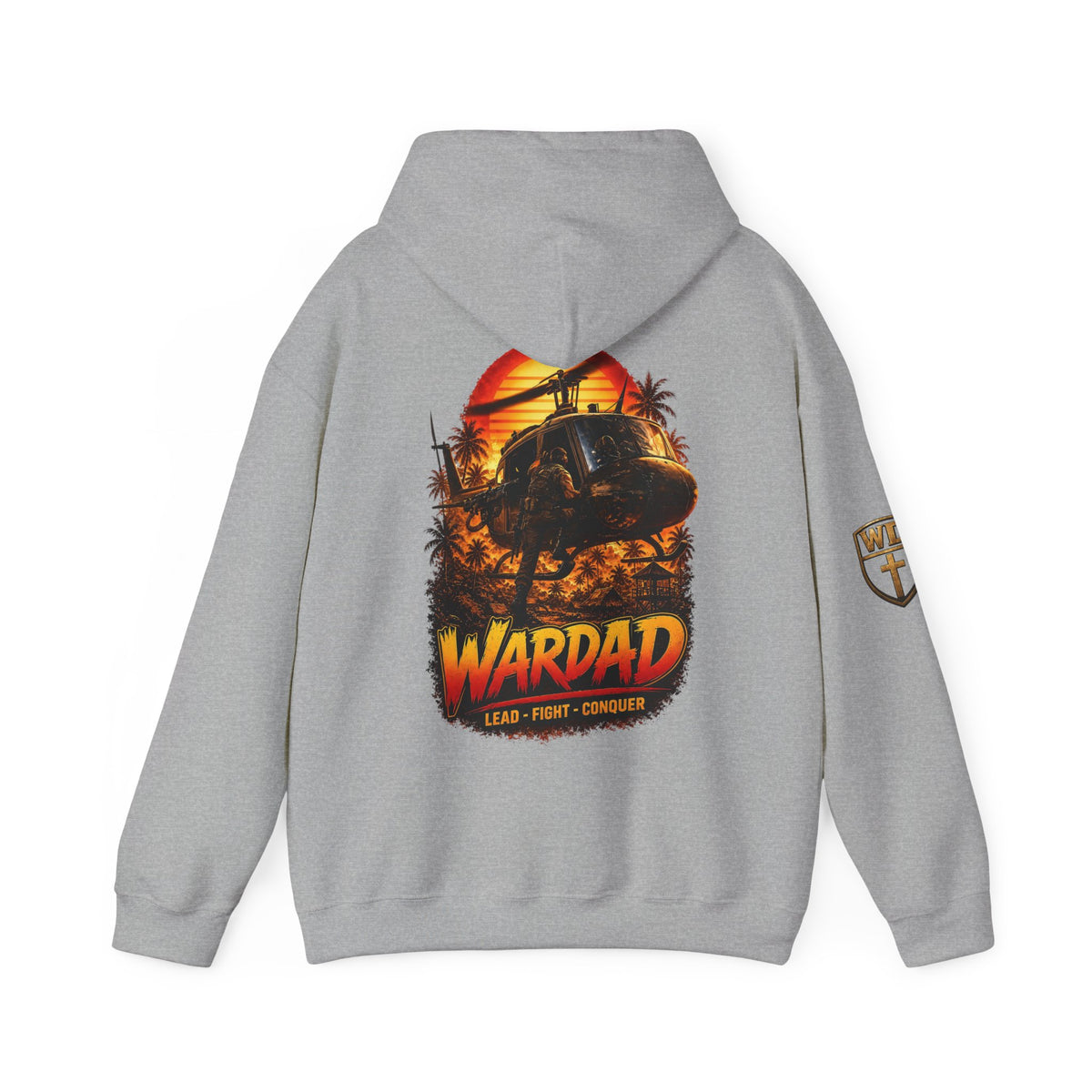 WarDad 80's Sunset Warrior Hoodie