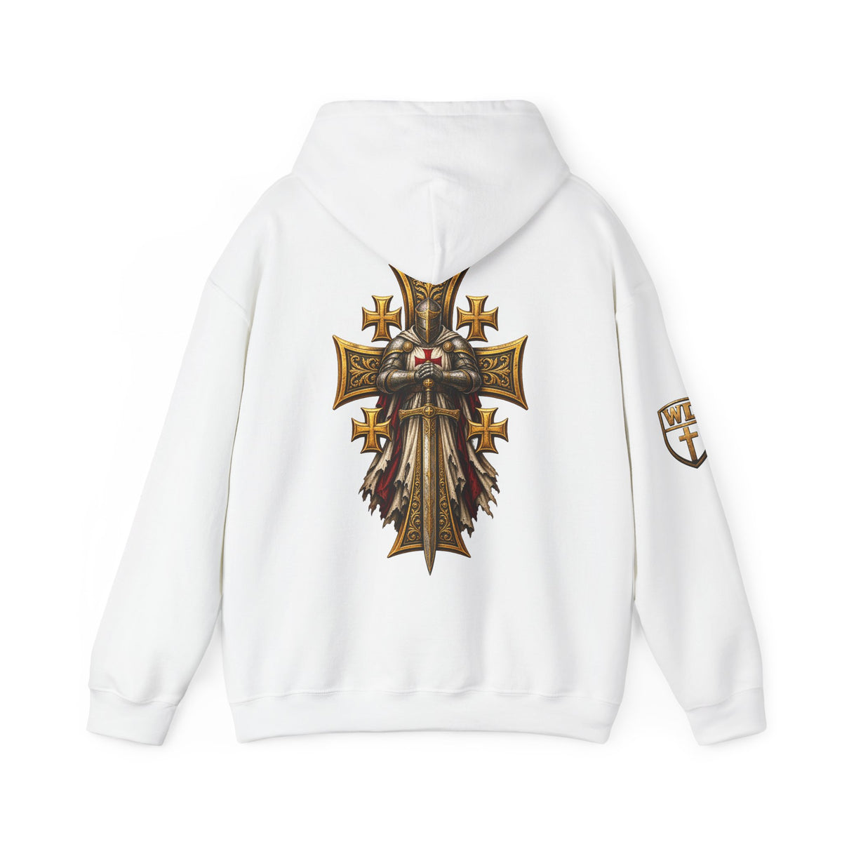 WarDad Crusader Knight Hoodie | Stand Firm in Faith