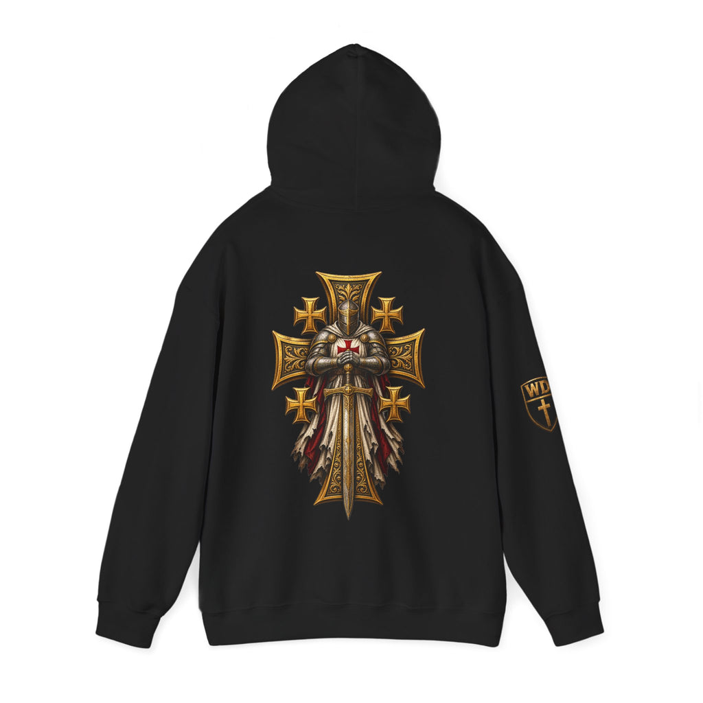 WarDad Crusader Knight Hoodie | Stand Firm in Faith