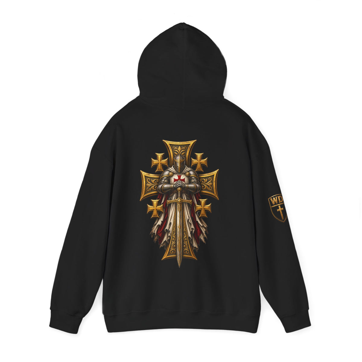 WarDad Crusader Knight Hoodie | Stand Firm in Faith