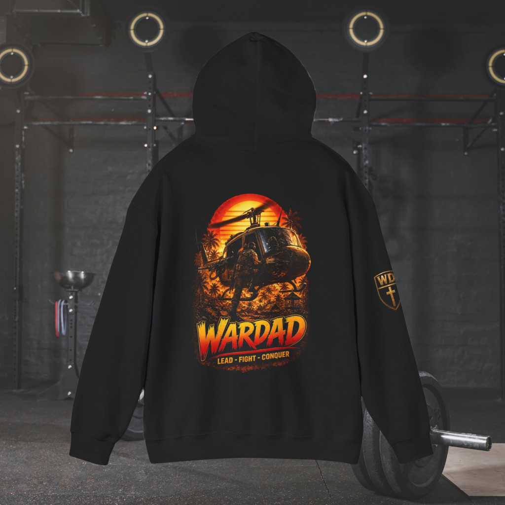 WarDad 80's Sunset Warrior Hoodie