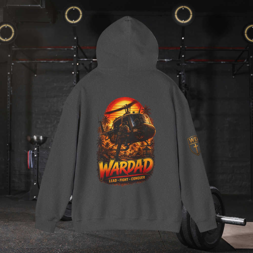 WarDad 80's Sunset Warrior Hoodie
