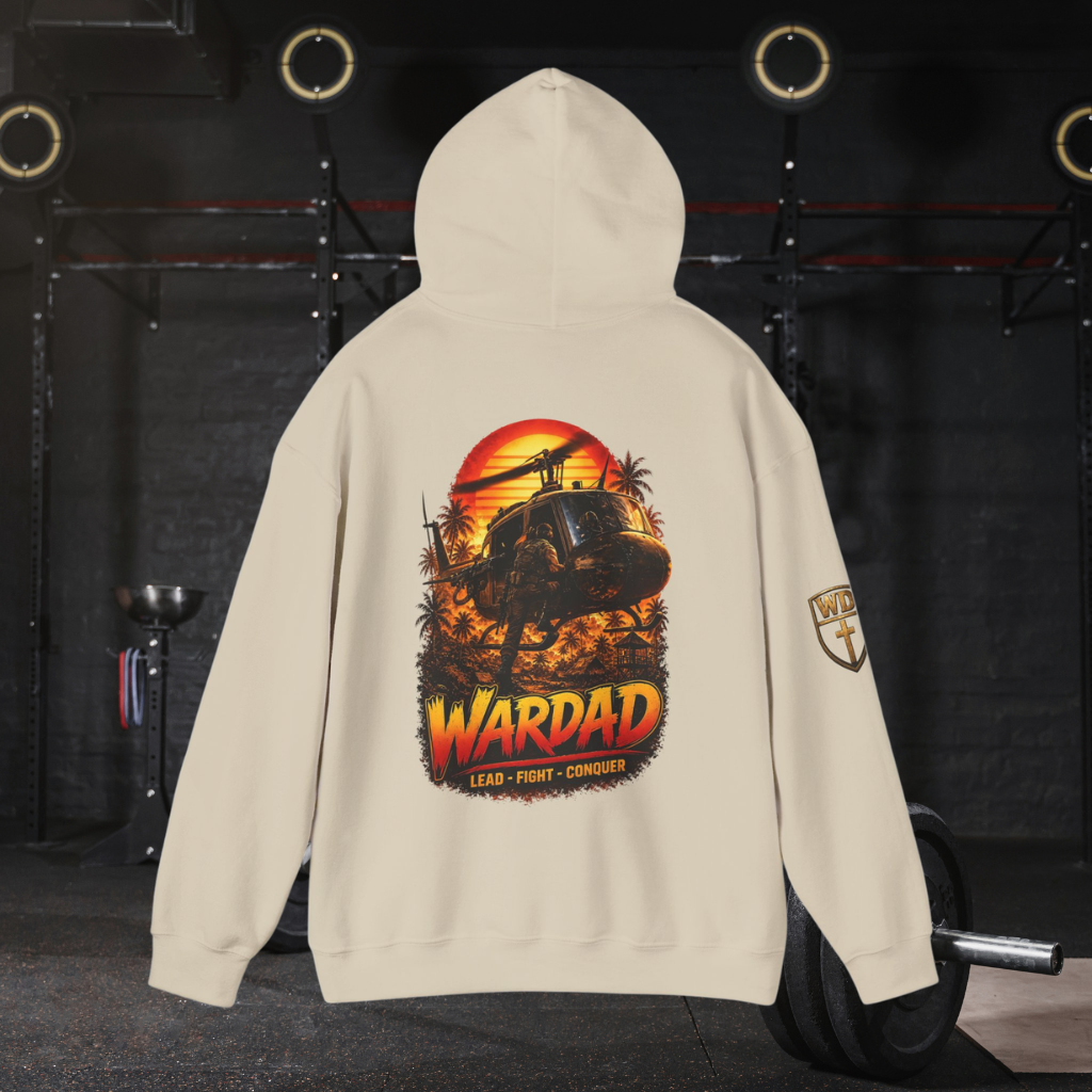 WarDad 80's Sunset Warrior Hoodie