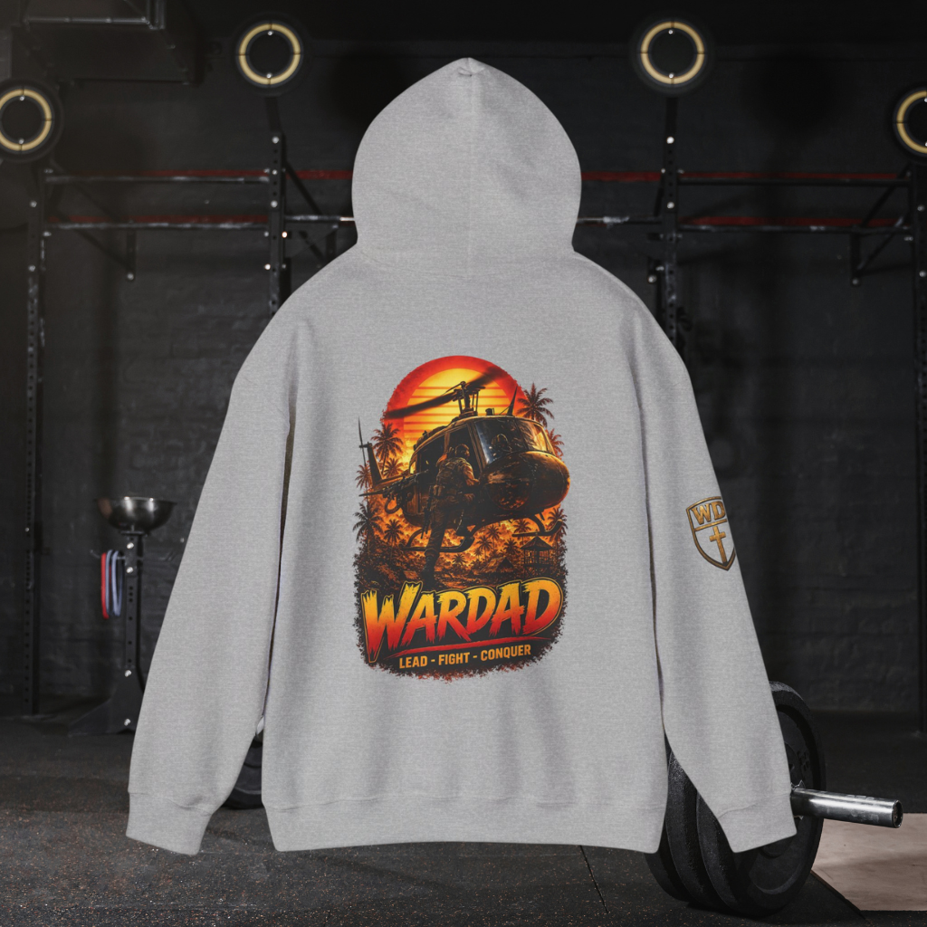 WarDad 80's Sunset Warrior Hoodie