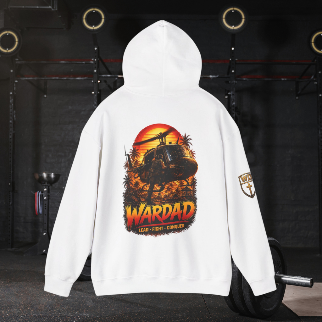 WarDad 80's Sunset Warrior Hoodie