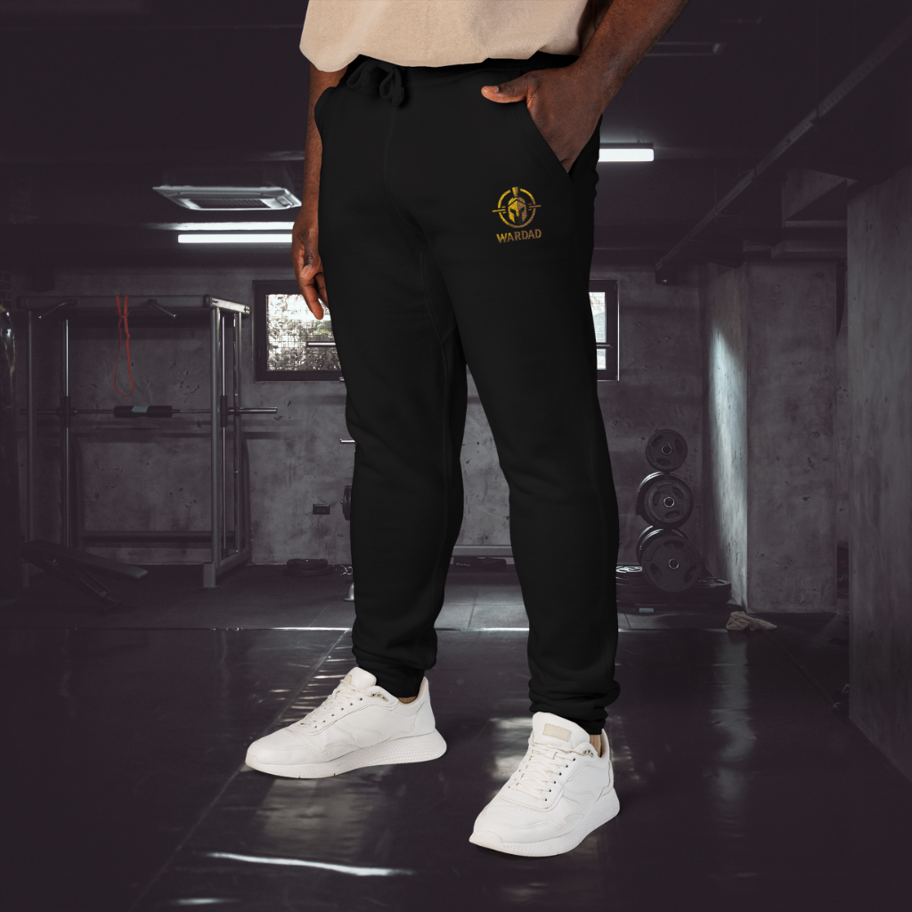 Embroidered WarDad Training Joggers