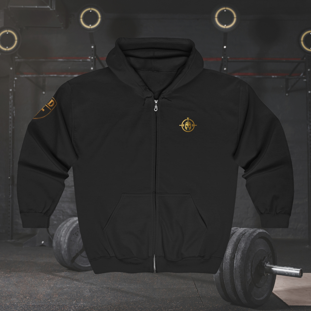 WarDad Crusader Cross Zip Hoodie