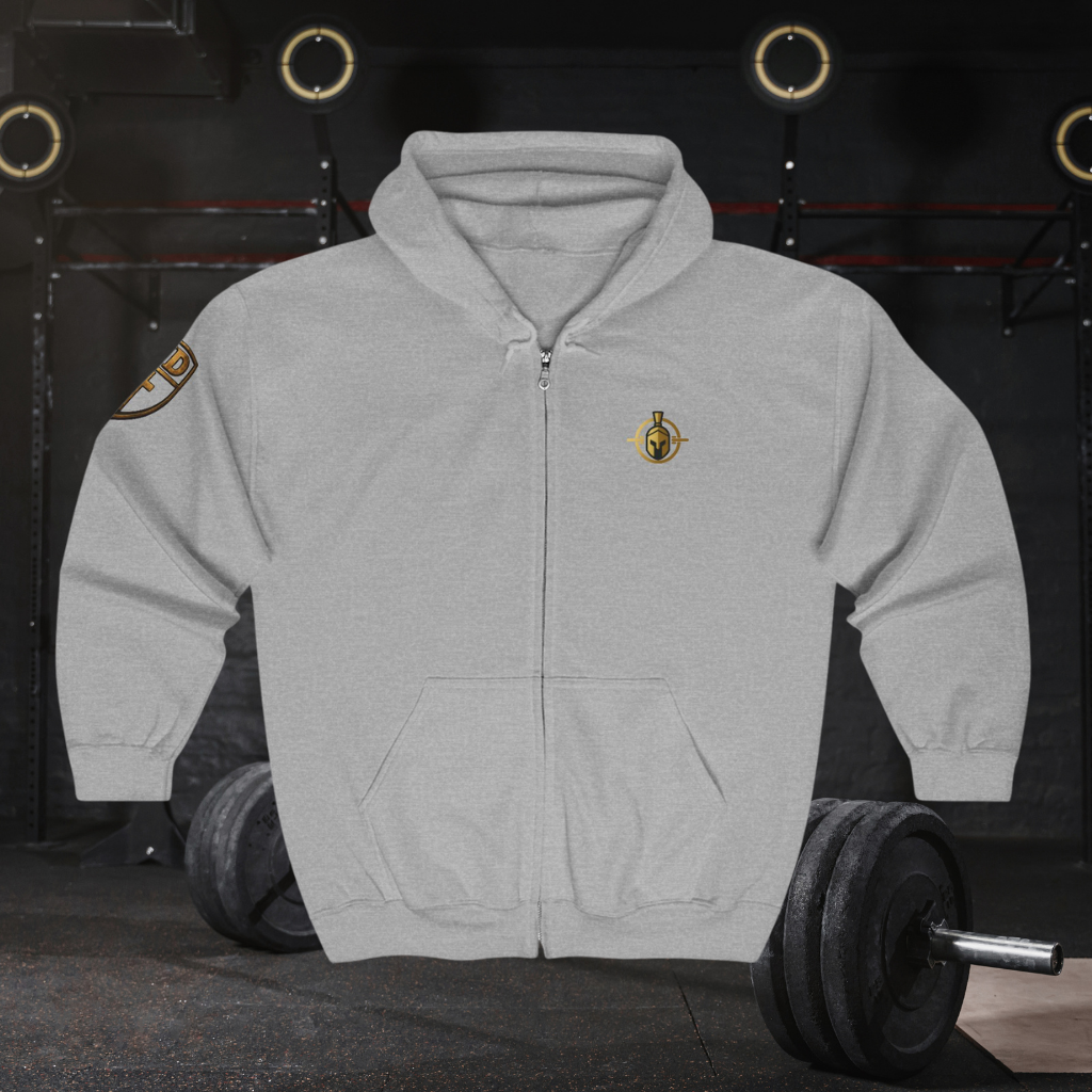 WarDad Crusader Cross Zip Hoodie