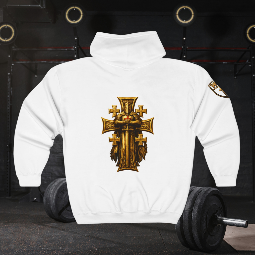 WarDad Crusader Cross Zip Hoodie