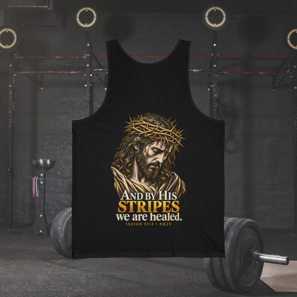 WarDad “By His Stripes” Tank | Isaiah 53:5