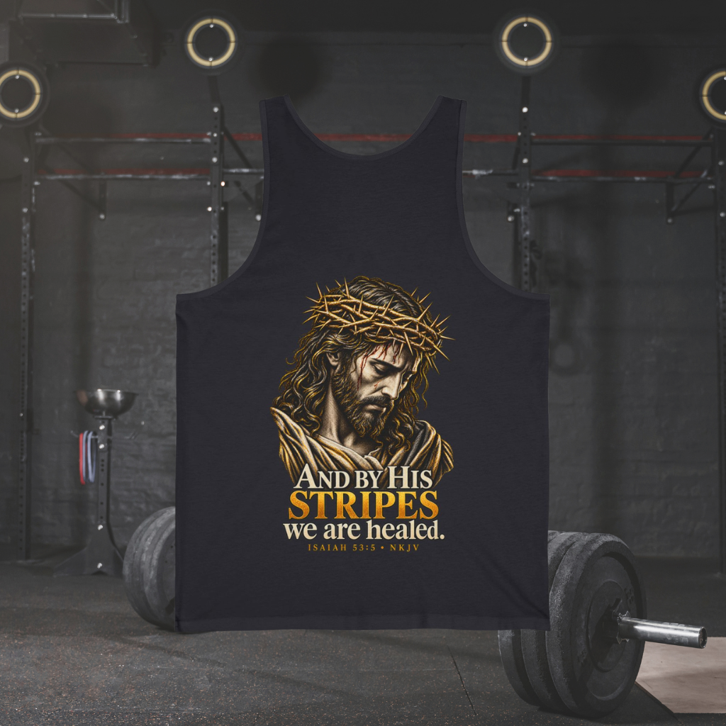 WarDad “By His Stripes” Tank | Isaiah 53:5