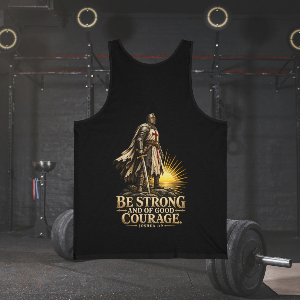 WarDad Be Strong Crusader Tank | Joshua 1:9