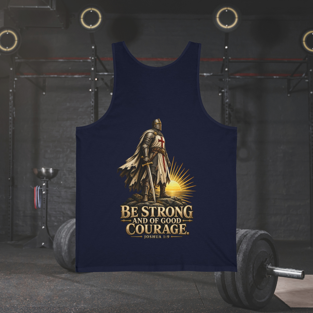WarDad Be Strong Crusader Tank | Joshua 1:9