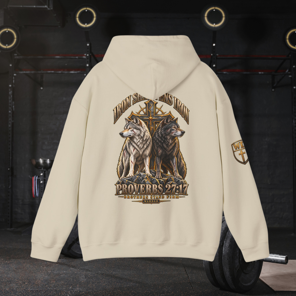 WarDad Iron Sharpens Iron Hoodie | Proverbs 27:17