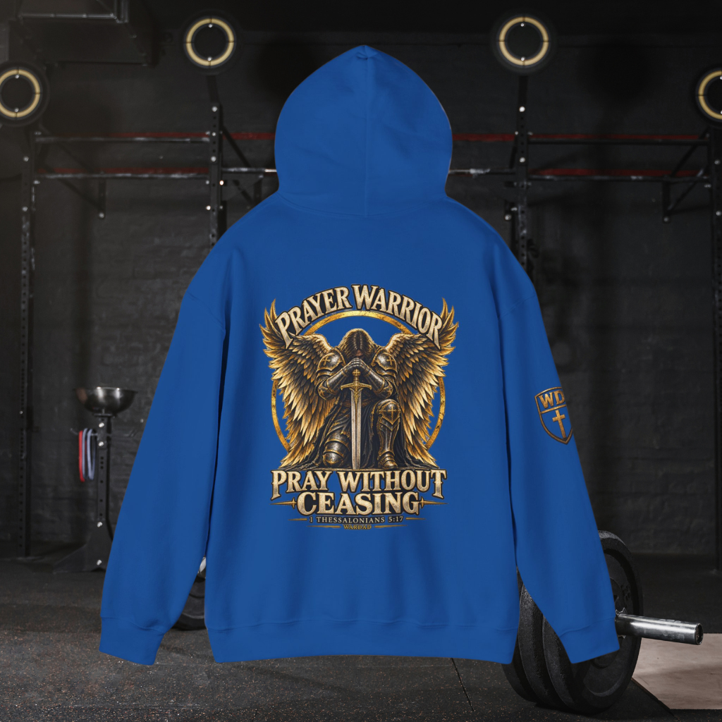 WarDad Prayer Warrior Hoodie | Pray Without Ceasing