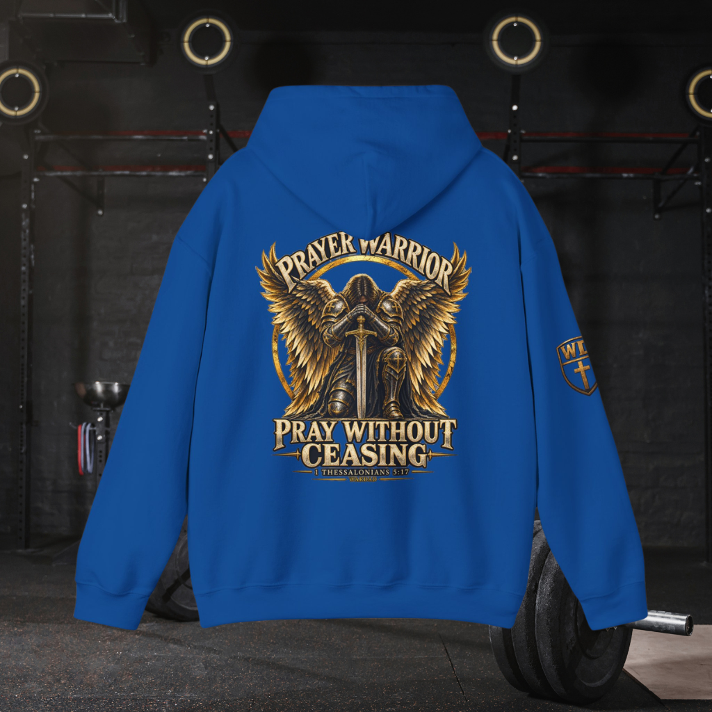 WarDad Prayer Warrior Hoodie | Pray Without Ceasing