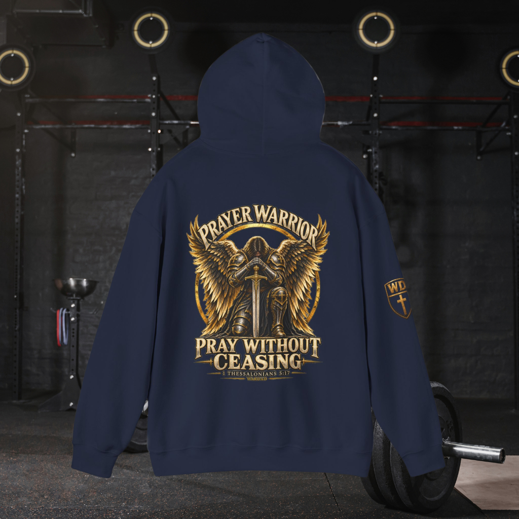 WarDad Prayer Warrior Hoodie | Pray Without Ceasing