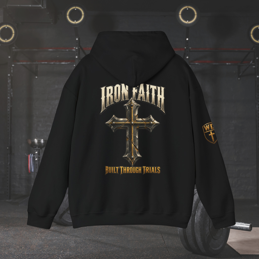 WarDad Iron Faith Hoodie | Built Through Trials
