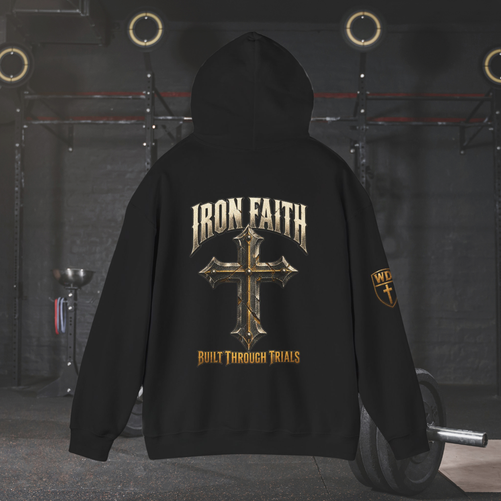WarDad Iron Faith Hoodie | Built Through Trials