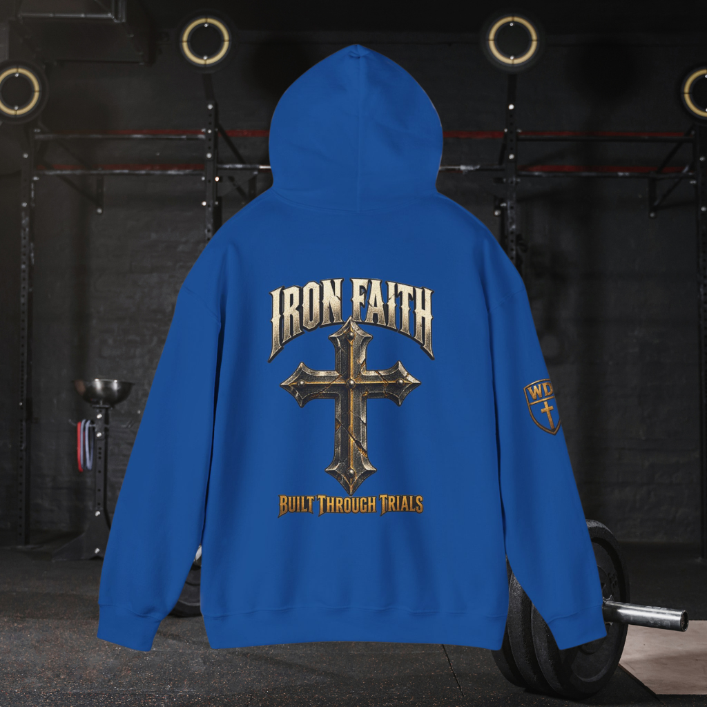 WarDad Iron Faith Hoodie | Built Through Trials