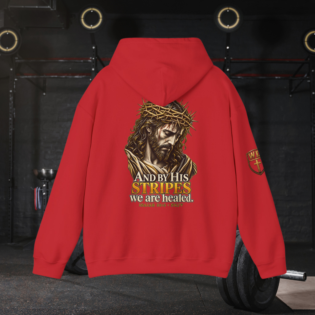 WarDad “By His Stripes” Hoodie | Isaiah 53:5