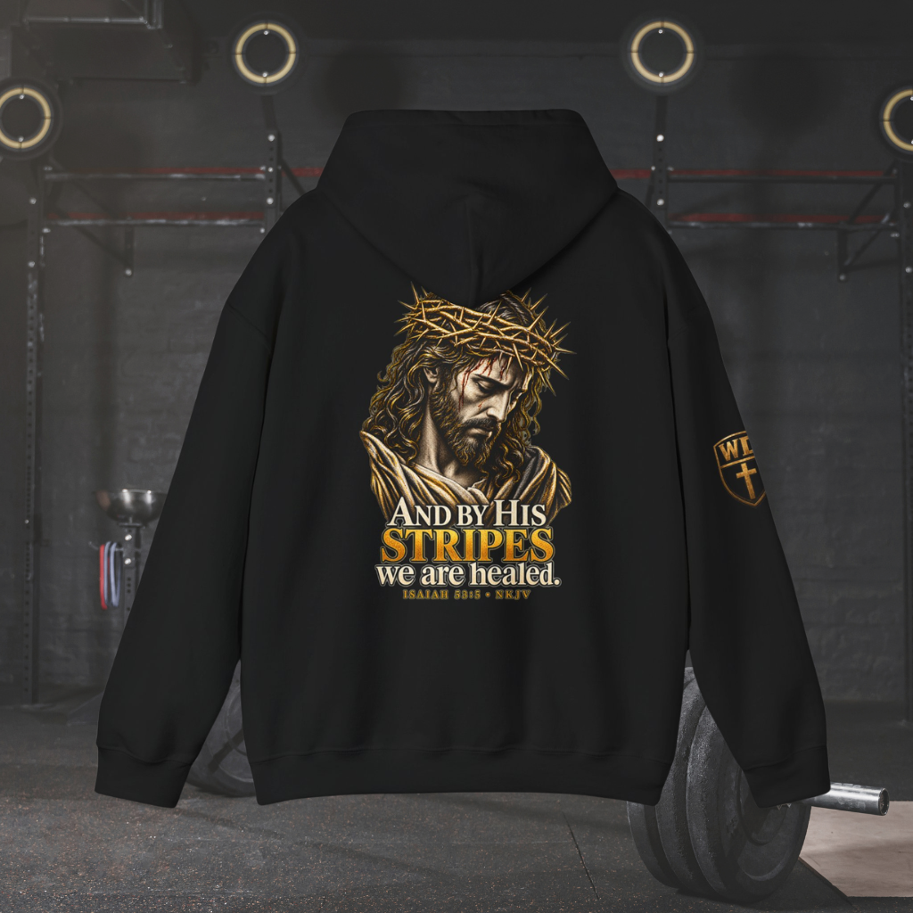 WarDad “By His Stripes” Hoodie | Isaiah 53:5