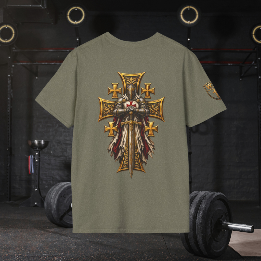 WarDad Crusader Knight Tee | Stand Firm in Faith