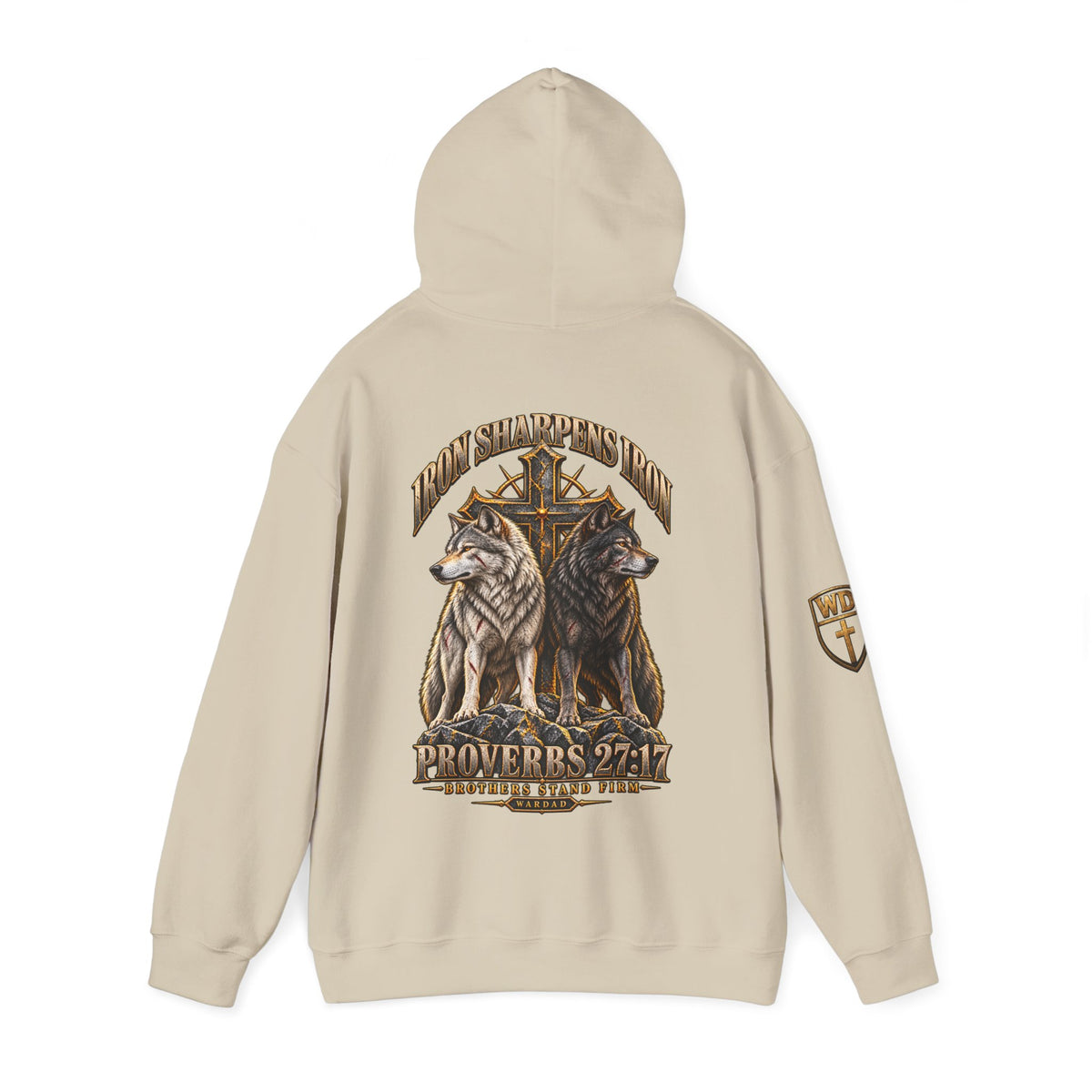 WarDad Iron Sharpens Iron Hoodie | Proverbs 27:17