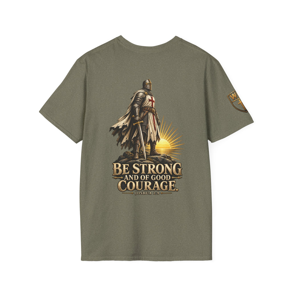 WarDad Be Strong Crusader Tee | Joshua 1:9