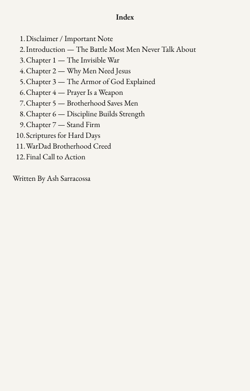 Armor of God: A Quick Guide for Men on a Mission