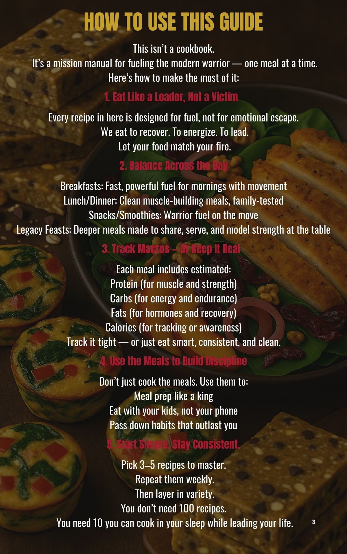WarDad Cookbook #1: Fuel Like a Warrior