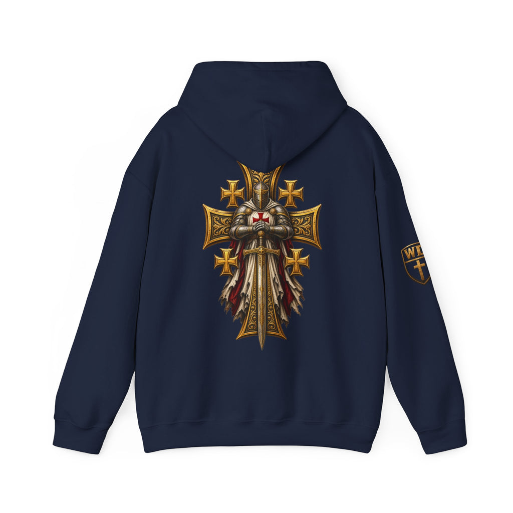 WarDad Crusader Knight Hoodie | Stand Firm in Faith
