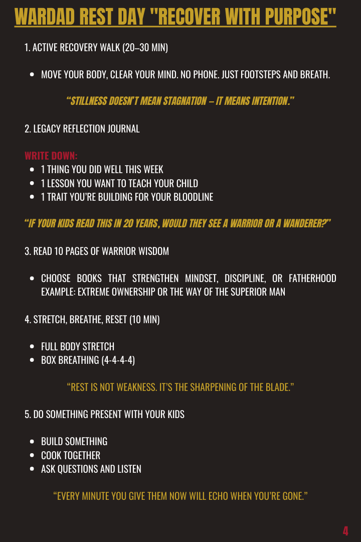 WarDad 30-Day Workout Plan – Rebuild the Warrior Within