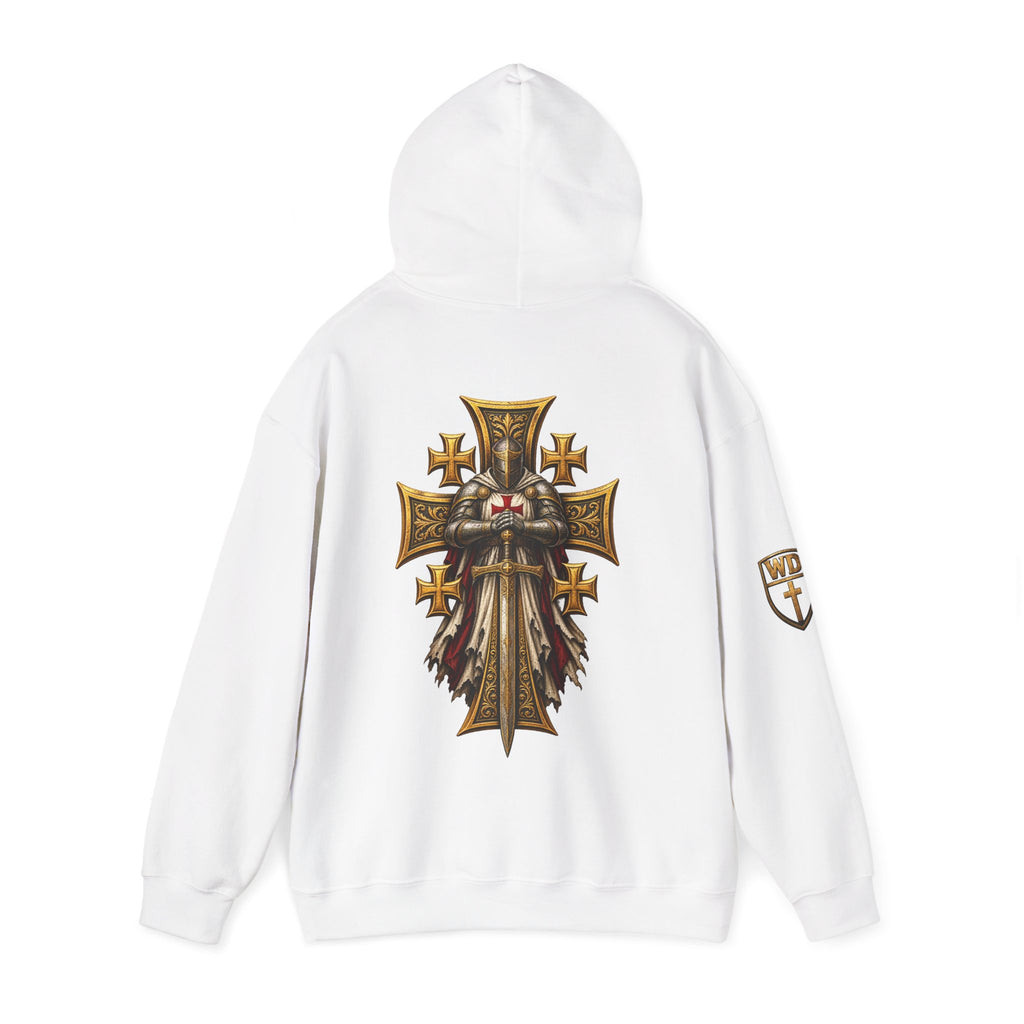WarDad Crusader Knight Hoodie | Stand Firm in Faith