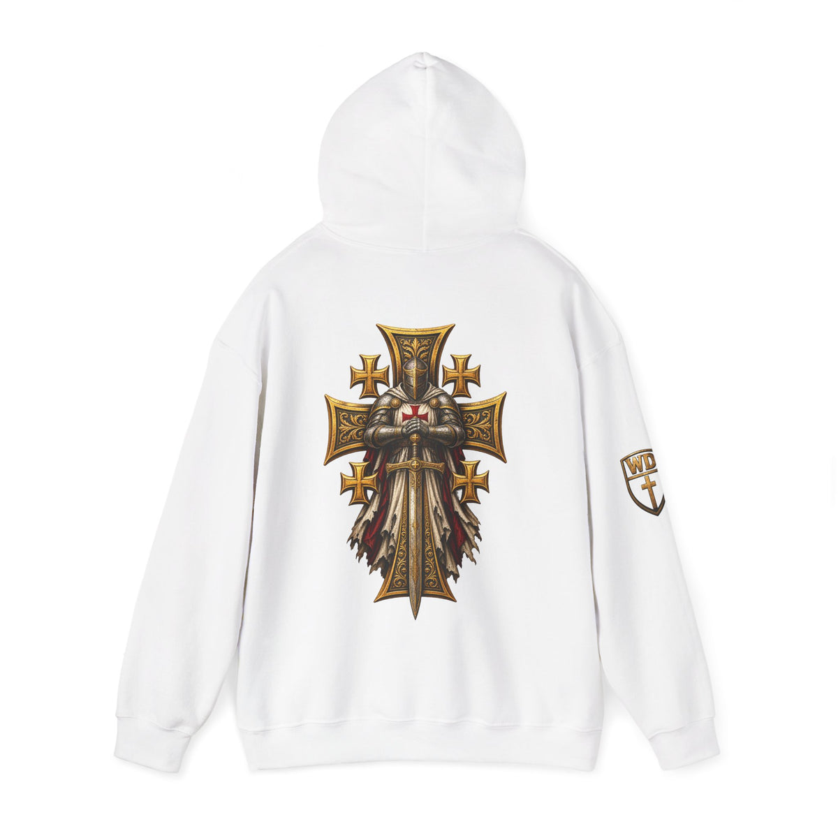 WarDad Crusader Knight Hoodie | Stand Firm in Faith