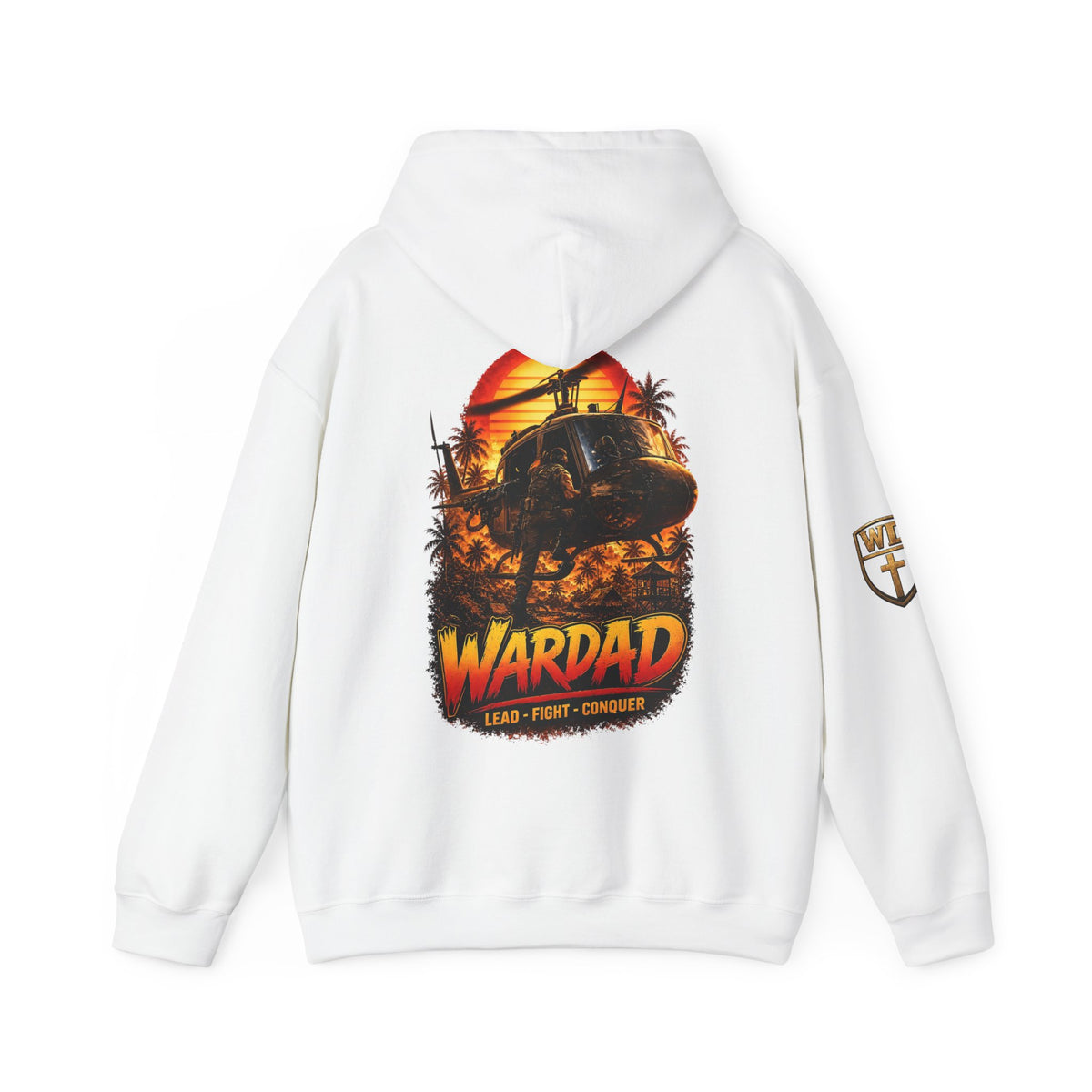 WarDad 80's Sunset Warrior Hoodie